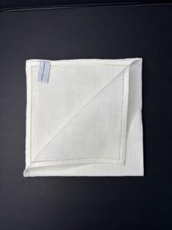 Les pochettes de costume &raquo; Les blancs &raquo; Pochette lin jour venise