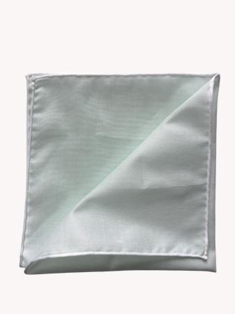 Les pochettes de costume &raquo; Les couleurs &raquo; Mouchoir à bord blanc col. vert d'eau
